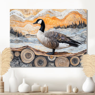 Winter Canadian Dream Of The Goose - Goose Wall Art Prints